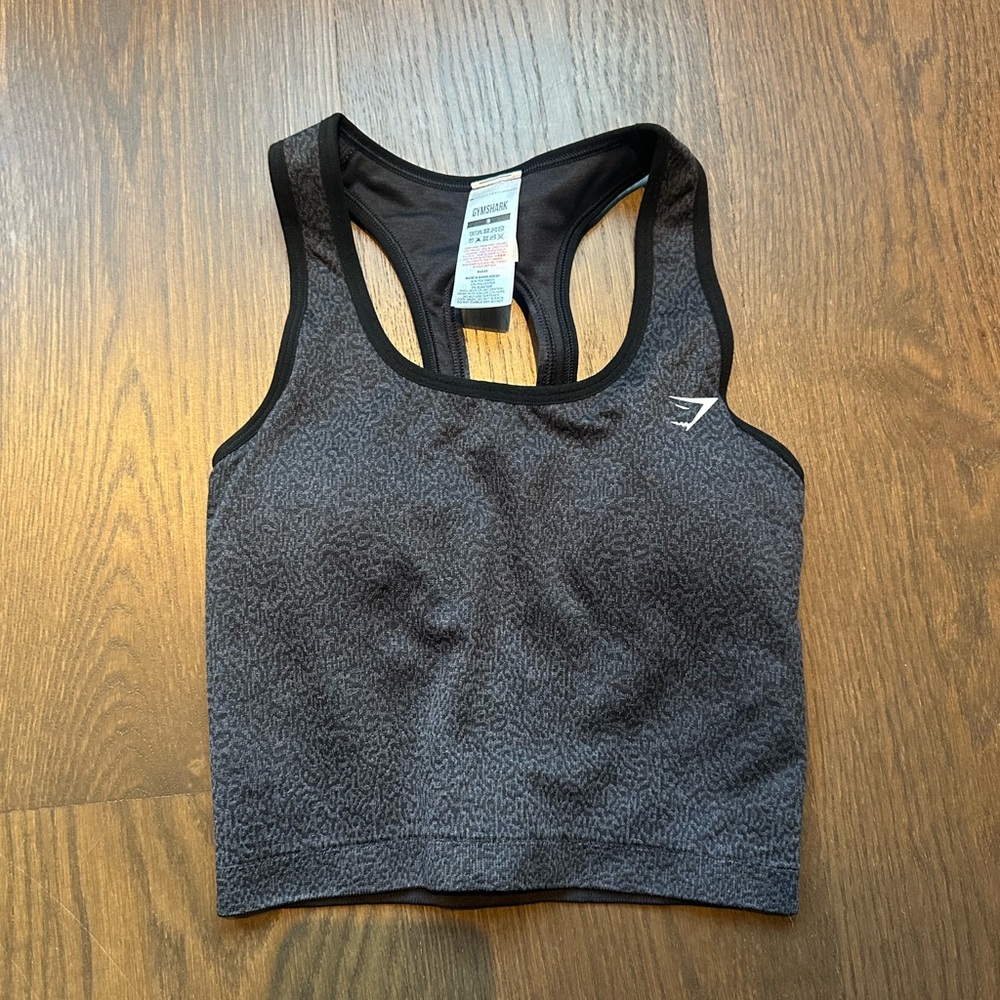 Gymshark Black Animal Print Sports Bra